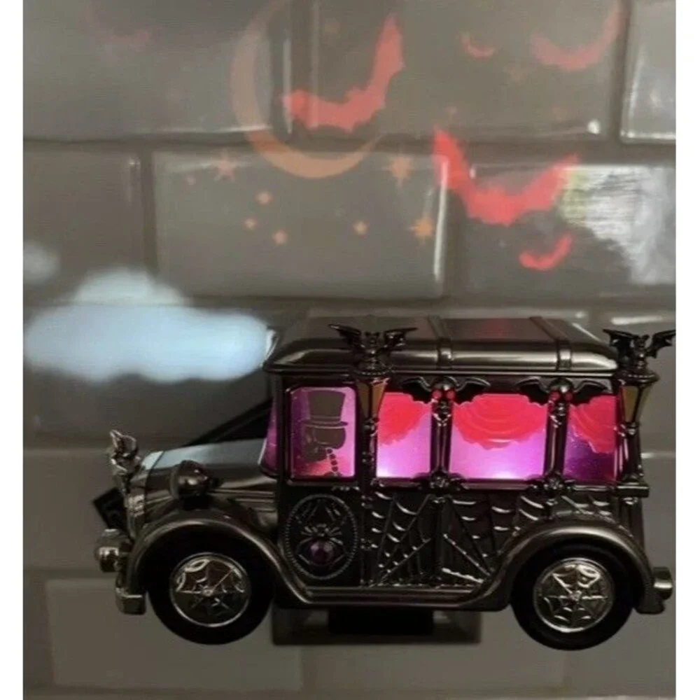 Bath Body Works HEARSE Spooky PROJECTOR nightlight Wallflowers Plug Halloween